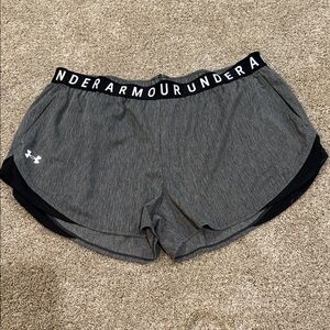 Under Armour Women's Athletic Gray and Black Shorts